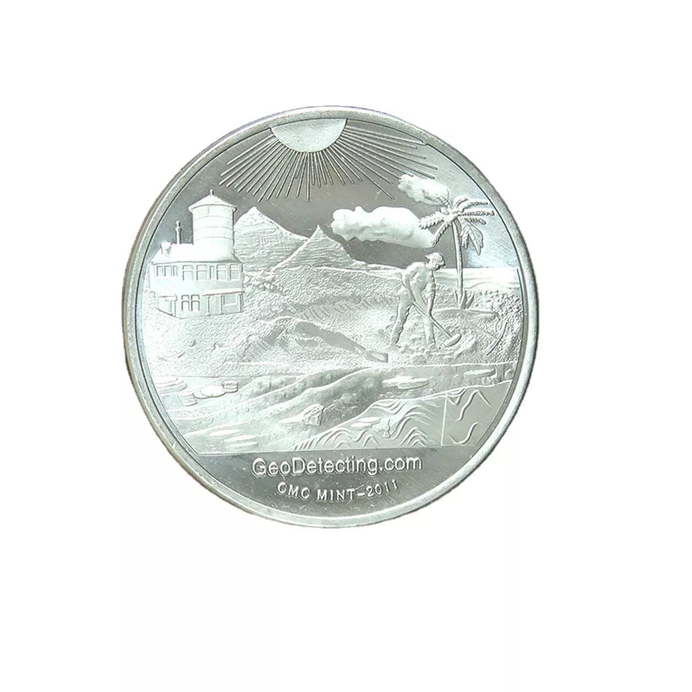 1 oz Fine Nickel Treasure Finder Round Nickel Bullion Coin 1 oz 999
