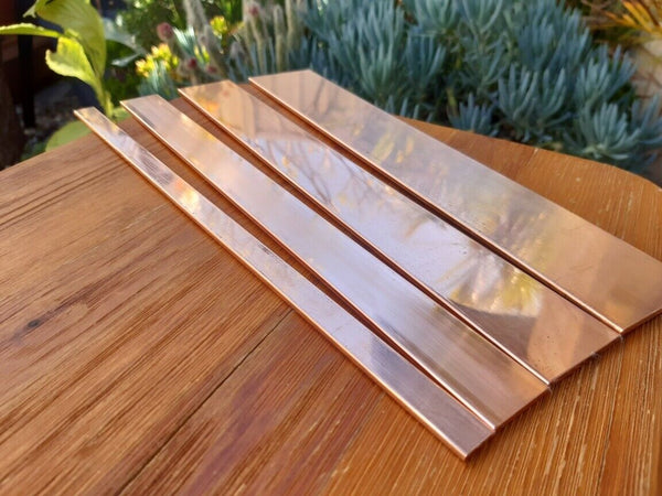 Copper Flat Bar - 3.18mm Thick (1/8") - All Widths + All Lengths - Great White Bullion