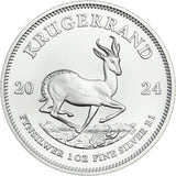 2024 South African Krugerrand 1oz .9999 Silver Bullion Coin - South African Mint - Great White Bullion