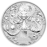 Australian Lunar Series III 2024 Year of the Dragon 2oz Silver Bullion Coin - The Perth Mint