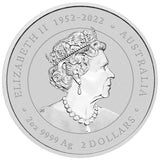 Australian Lunar Series III 2024 Year of the Dragon 2oz Silver Bullion Coin - The Perth Mint