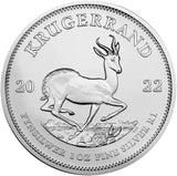 South African Krugerrand 1oz .9999 Silver Bullion Coin - South African Mint - Great White Bullion