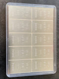 Valcambi Silver CombiBar 10x10g - 100g 999 Silver Bar