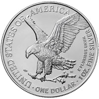 American Silver Eagle - 2023 Silver Coin 1oz .9999 Silver Bullion Coin - 99.99% - Great White Bullion