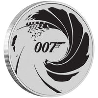 James Bond 007 1oz .9999 Silver Bullion Coin - 2021 The Perth Mint 1 Ounce - Great White Bullion