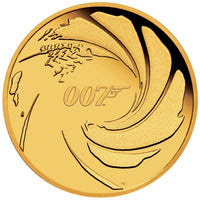 007 James Bond 2020 1/4oz Gold Proof Coin - 2022 The Perth Mint - Great White Bullion
