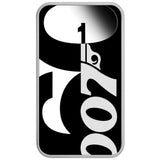 60 Years of James Bond 1oz .9999 Silver Rectangular Bullion Coin - 2022 The Perth Mint 1 Ounce - Great White Bullion