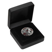 White Tiger 2022 2oz Silver Antiqued Coloured Coin - 2022 The Perth Mint 2 Ounce - Great White Bullion