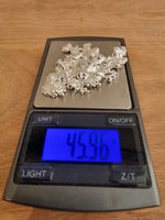 Hand Made Pure Silver Nugget - 45.96g .999 Ag - Great White Bullion