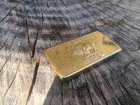 10 Gram Gold Plated Brass Ingot - Buffalo - 10g Gold Bar Bullion - Great White Bullion