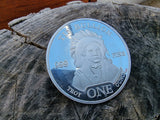 1 Ounce Tin Round - United States Buffalo - 1 Troy oz Coin Sn 999 - Great White Bullion