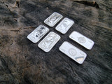6 Pack of 1g Silver Bars - 1 Gram .999 Silver Bullion Bar - Perfect Collectables - Great White Bullion