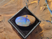 Queensland Boulder Opal - 12.0ct Yowie Nut Opal - Gorgeous Blue - Great White Bullion