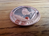 1 Ounce Copper Round - Australian Red-winged Fairywren Coin - Malurus Elegans