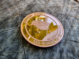 1 Ounce Copper Round - Australian Red-winged Fairywren Coin - Malurus Elegans