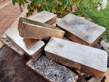 Bronze Ingots - Ancient Bronze Bullion Bars Assorted Weights - Hand Poured Copper & Tin - Great White Bullion