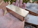 Bronze Ingots - Ancient Bronze Bullion Bars Assorted Weights - Hand Poured Copper & Tin - Great White Bullion