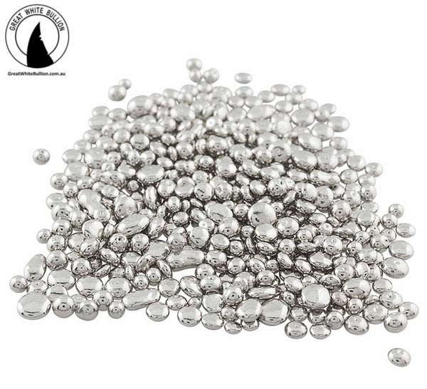 Pure Silver Granules - .9999 Silver Bullion - 1g to 100g - Great White Bullion
