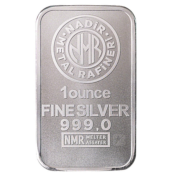 1oz Nadir Bar .9999 Silver Bullion Bar - 2022 The Nadir Refinery 1 Ounce Silver - Great White Bullion