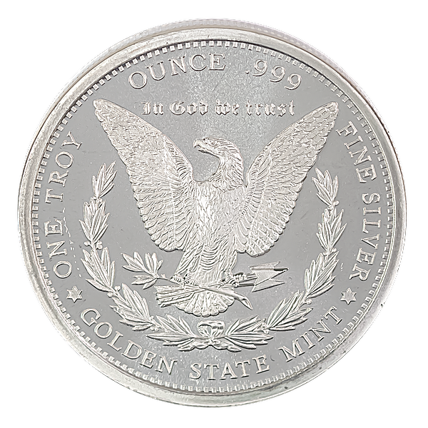 American Silver Morgan - 2022 Silver Round 1oz .9999 Silver Bullion - 99.99% - Great White Bullion