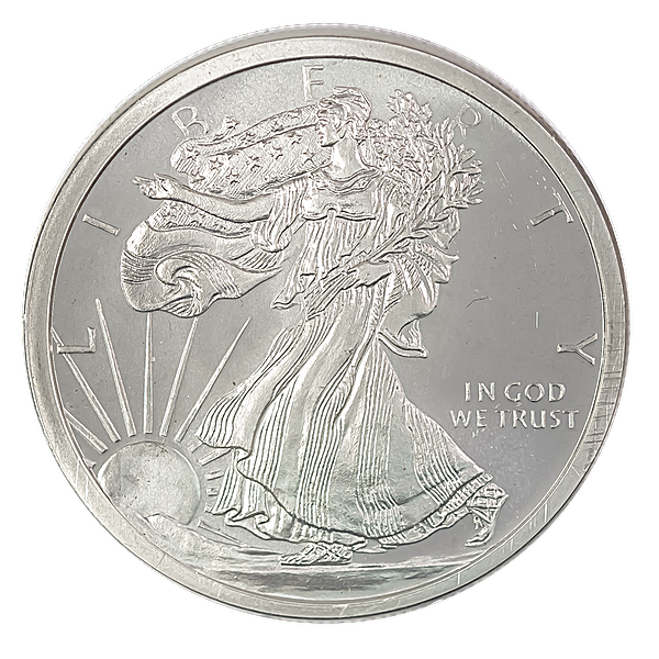 American Walking Liberty - 2022 Silver Round 1oz .9999 Silver Bullion - 99.99% - Great White Bullion