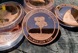 1 Ounce Copper Round - Australian Salmon Gum Tree Coin - Eucalyptus Salmonophloia