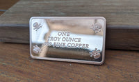 1 Ounce Copper Ingot - AK 47 - 1 Troy oz Copper Bullion - Great White Bullion