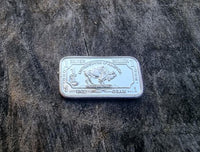 1g SilverBuffalo Bar - 1 Gram .999 Silver Bullion Bar - Perfect Collectable - Great White Bullion