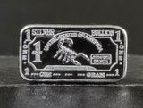 1g Silver Scorpion Bar - 1 Gram .999 Silver Bullion Bar - Perfect Collectable - Great White Bullion