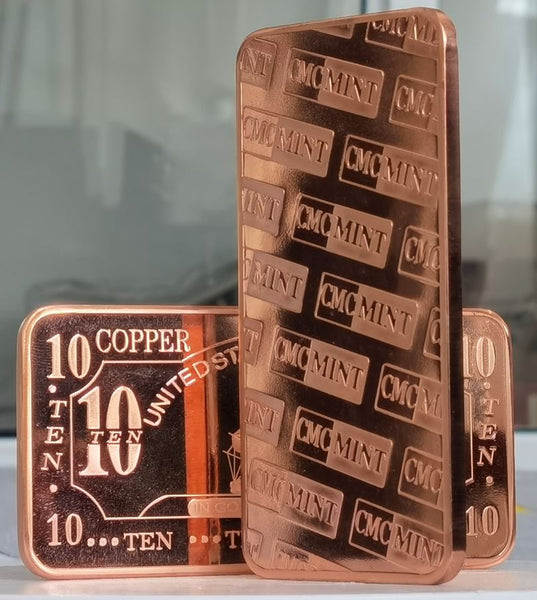 10 Ounce Copper Ingot - Canadian Maple Leaf Copper Bar - 155.5g+