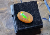 Ethiopian Opal - 3.03 ct - Faceted - Orange with Flash of Colours - Great White Bullion