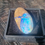 Queensland Boulder Opal - 12.0ct Yowie Nut Opal - Gorgeous Blue - Great White Bullion