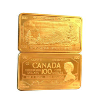 1 Ounce Copper Ingot - $100 Canada Bank Bar - 1 Troy oz Copper Bullion - Great White Bullion