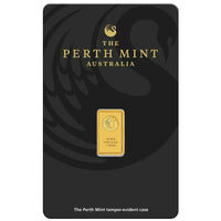 Australian Kangaroo 1g Gold Minted Bar - 99.99% Pure Gold - The Perth Mint - Great White Bullion