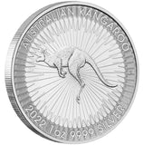 Australian Kangaroo 1oz .9999 Silver Bullion Coin - 2022 The Perth Mint - Great White Bullion