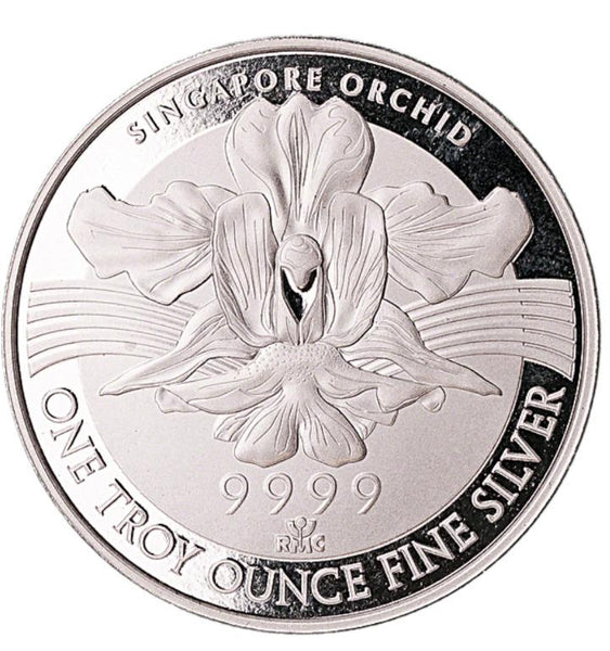 Singapore 1oz .9999 Silver Merlion Round - 1 Troy Ounce .9999 Ag - Great White Bullion